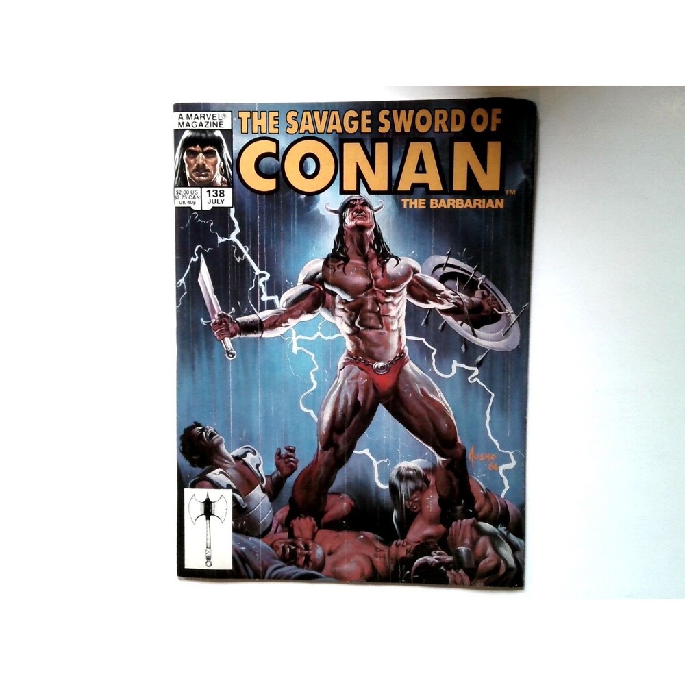 Savage Sword of Conan #138 Marvel Magazine 1987 Joe Jusko Cover